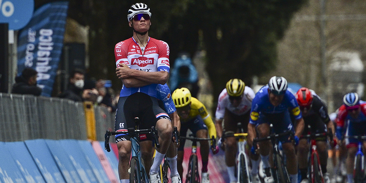 Mathieu van der Poel wins Stage 3 of the TirrenoAdriatico Giro d'Italia 2023 Mathieu van der Poel wins Stage 3 of the TirrenoAdriatico Giro d'Italia 2023