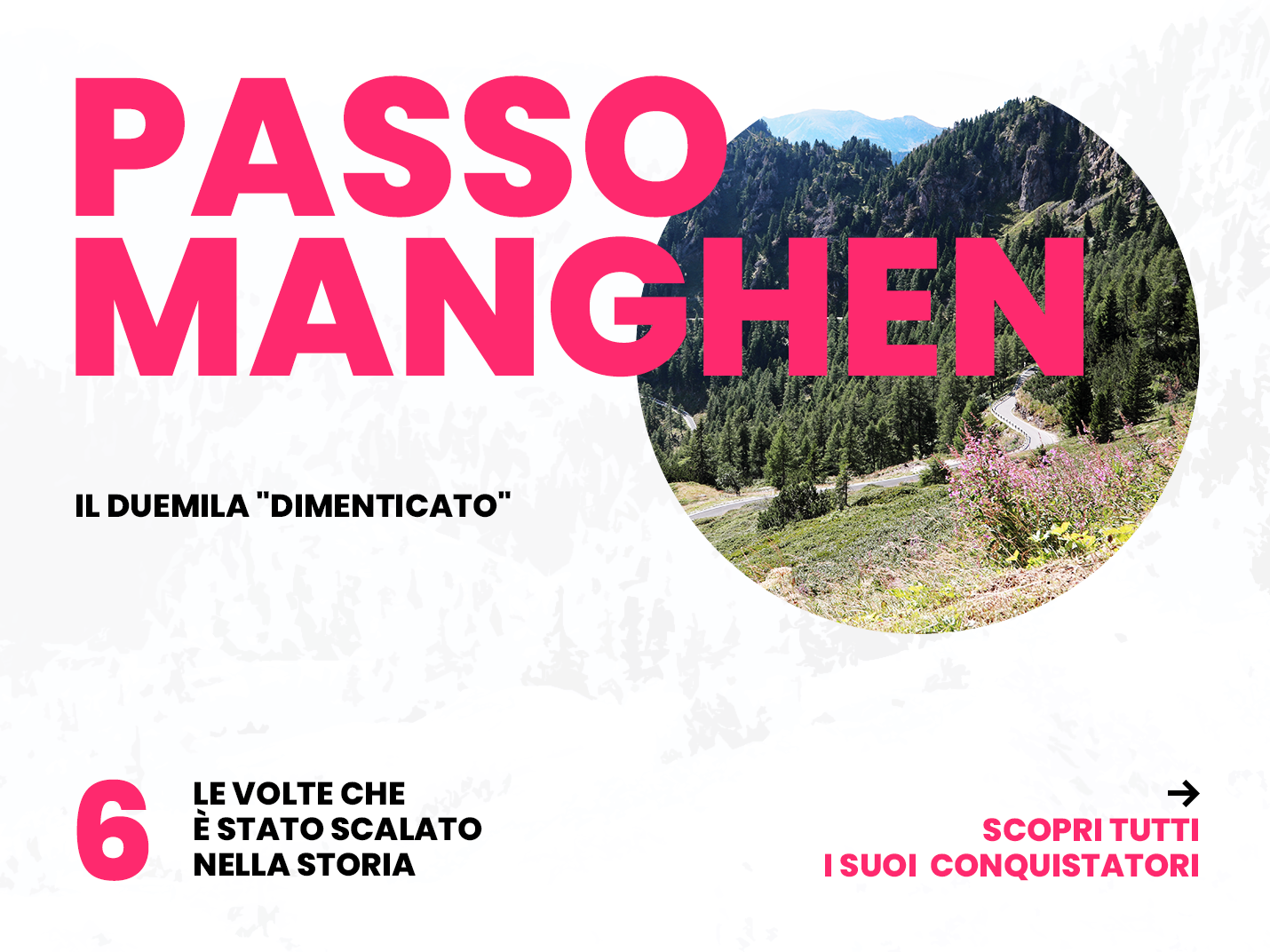 Le Grandi Salite del Giro d'Italia Passo Manghen