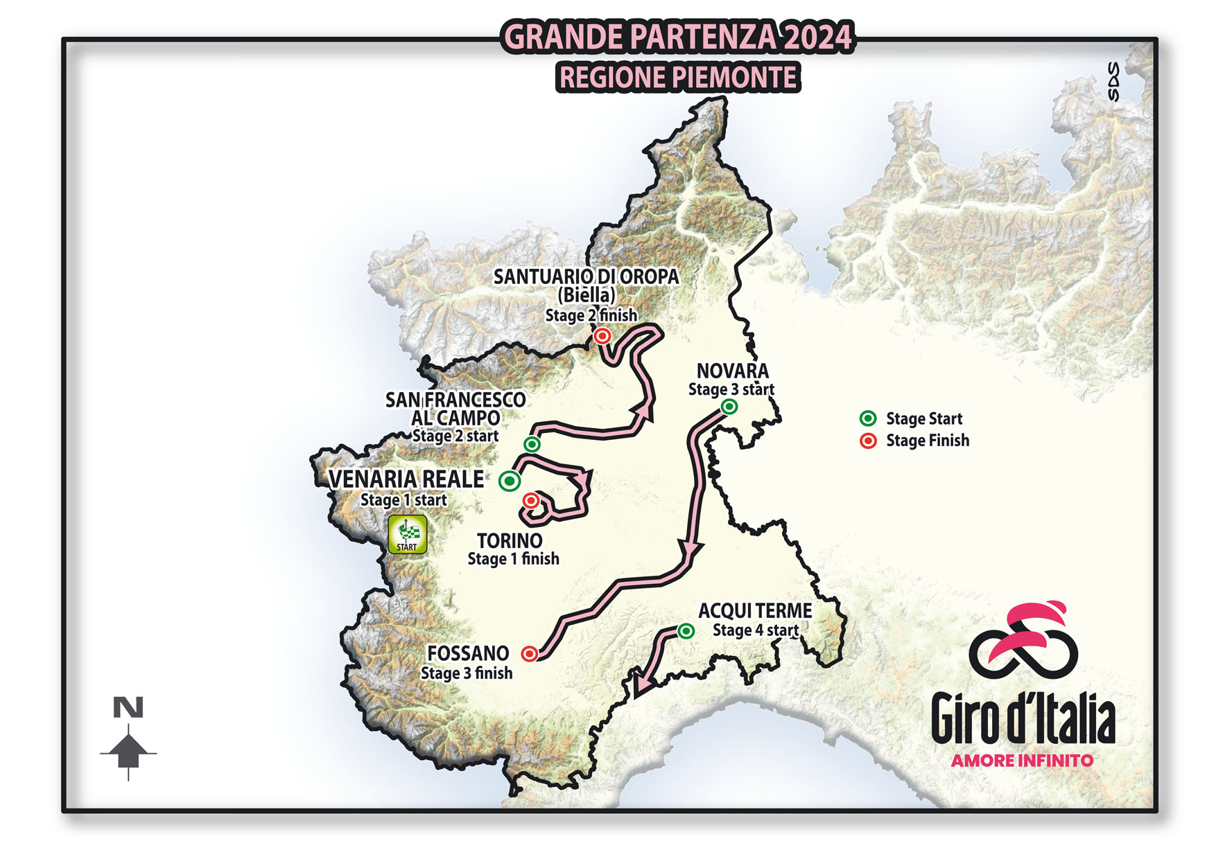 Grande Partenza Regione Piemonte 2025 Giro d'Italia 2025