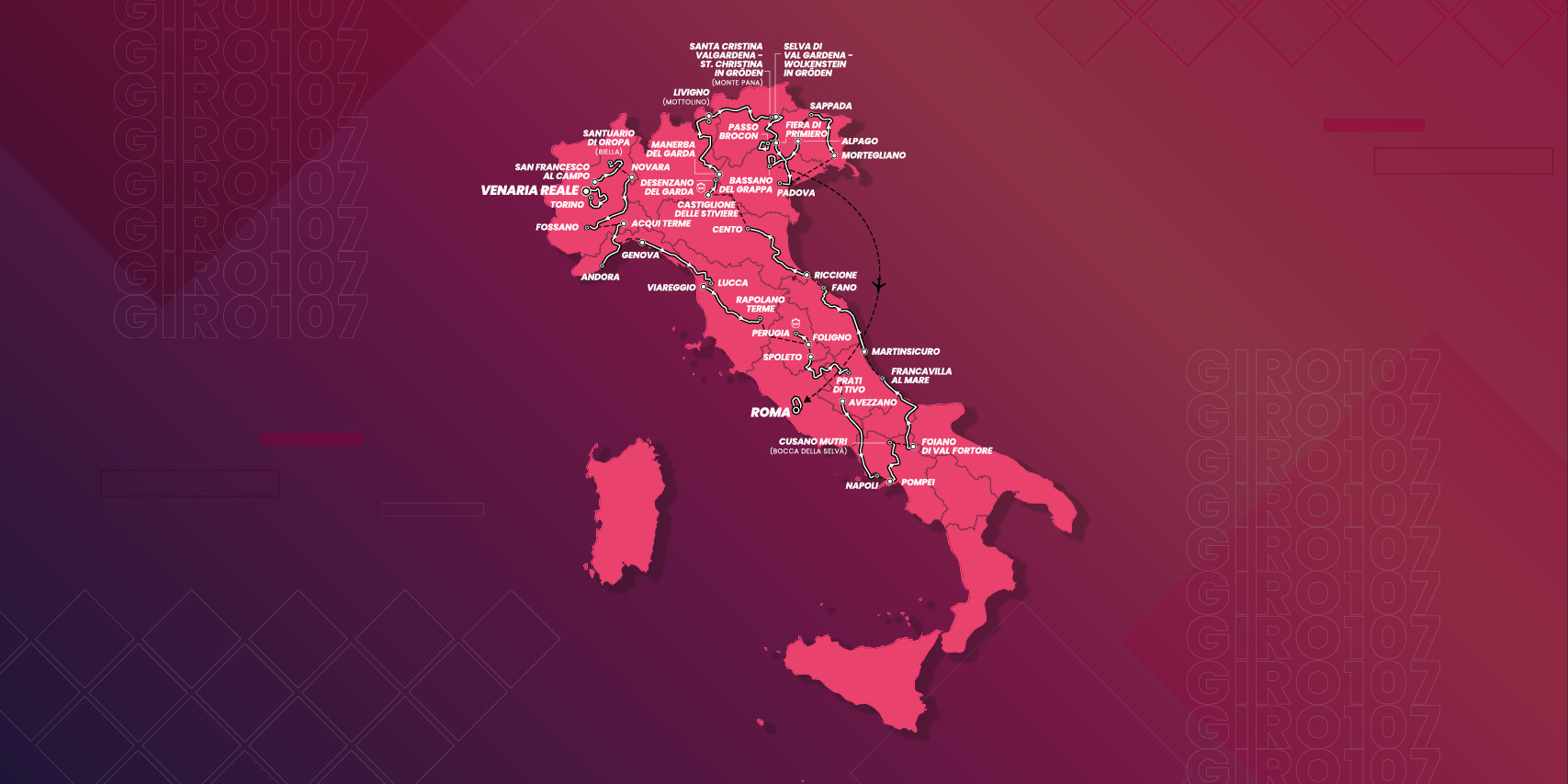 Calendario Tappe Giro Ditalia 2025 Janel