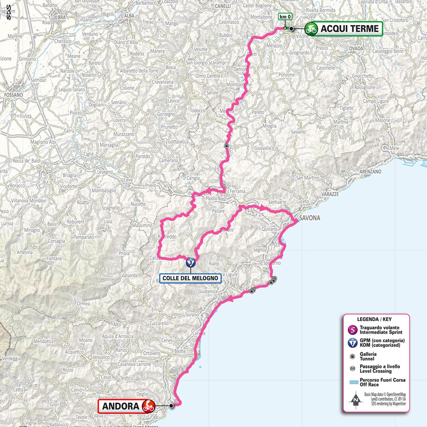 Giro d'Italia 2025 route and stages