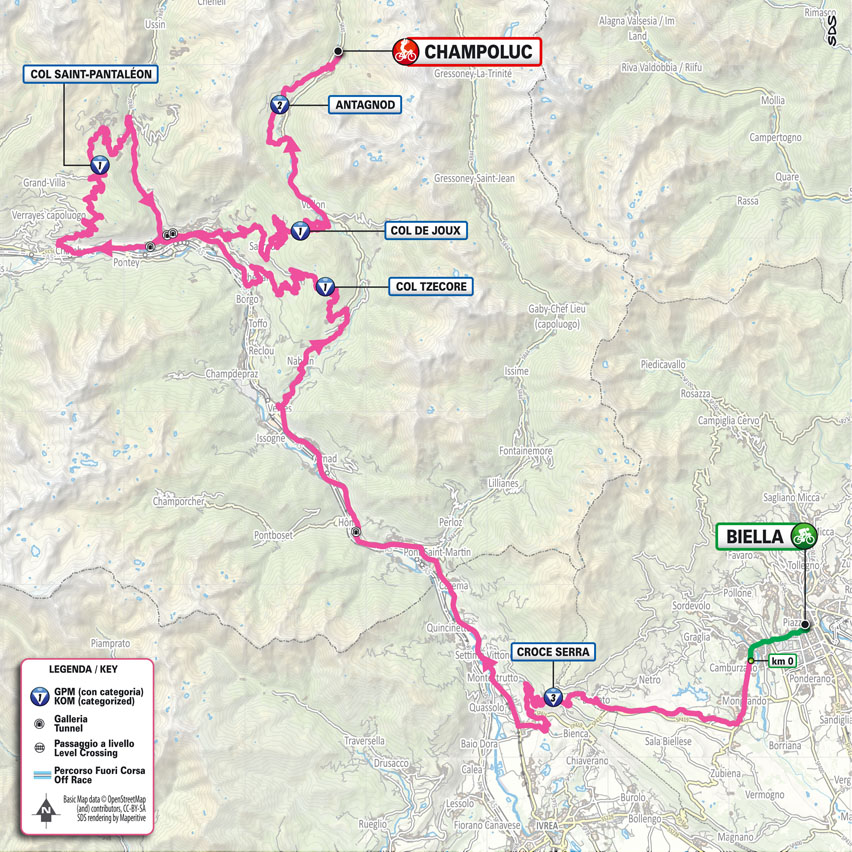 Giro d'Italia 2025 Route, stages and maps of the 108th edition of the Giro 2025 Stage 19 Route Map