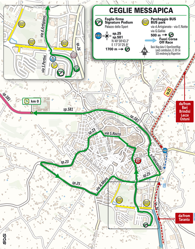 Start/Partenza Stage 5 Giro d'Italia 2025