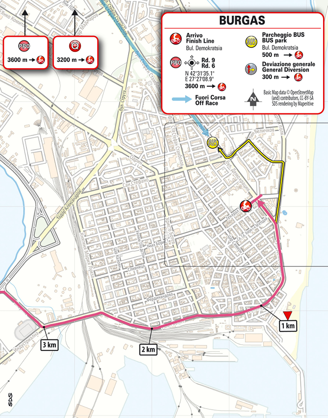 Arrivo/Finish Tappa 1 Giro d'Italia 2026