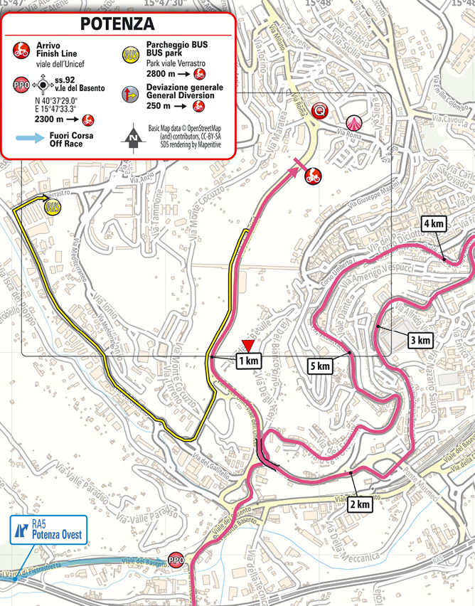 Arrivo/Finish Tappa 5 Giro d'Italia 2026