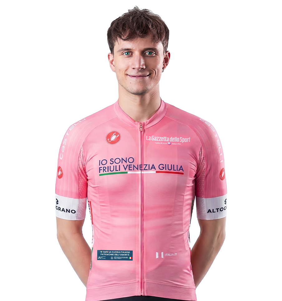 The Pro Player in the Maglia Rosa