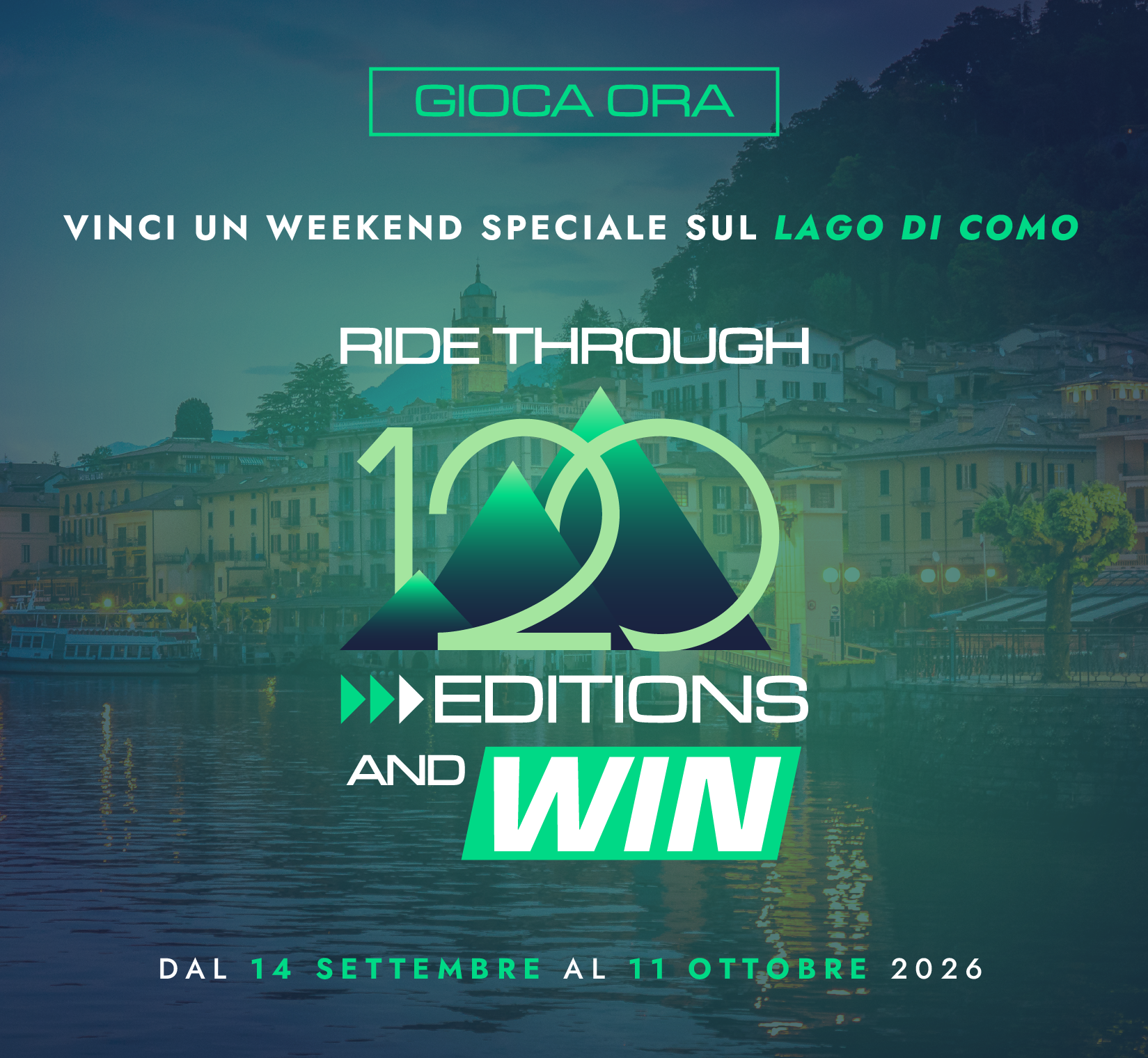 Vinci un weekend speciale sul Lago di Como con Il Lombardia