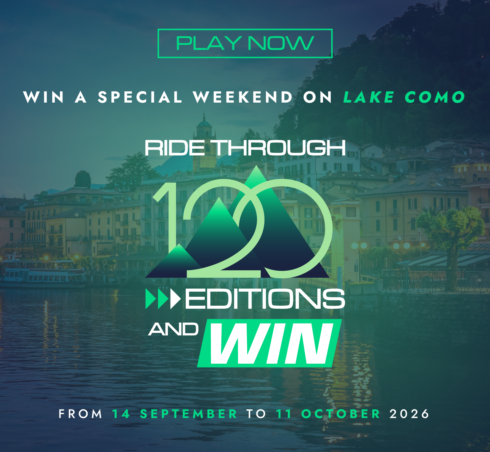 Win a special weekend on Lake Como with Il Lombardia